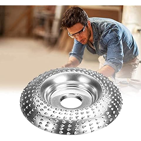 Disco de amoladora angular Disco de carburo de tungsteno de madera Tallado Disco abrasivo Conformado Pulido Disco de pulido Herramienta de corte de carpintería para amoladora angular 4In / 100MM Cover