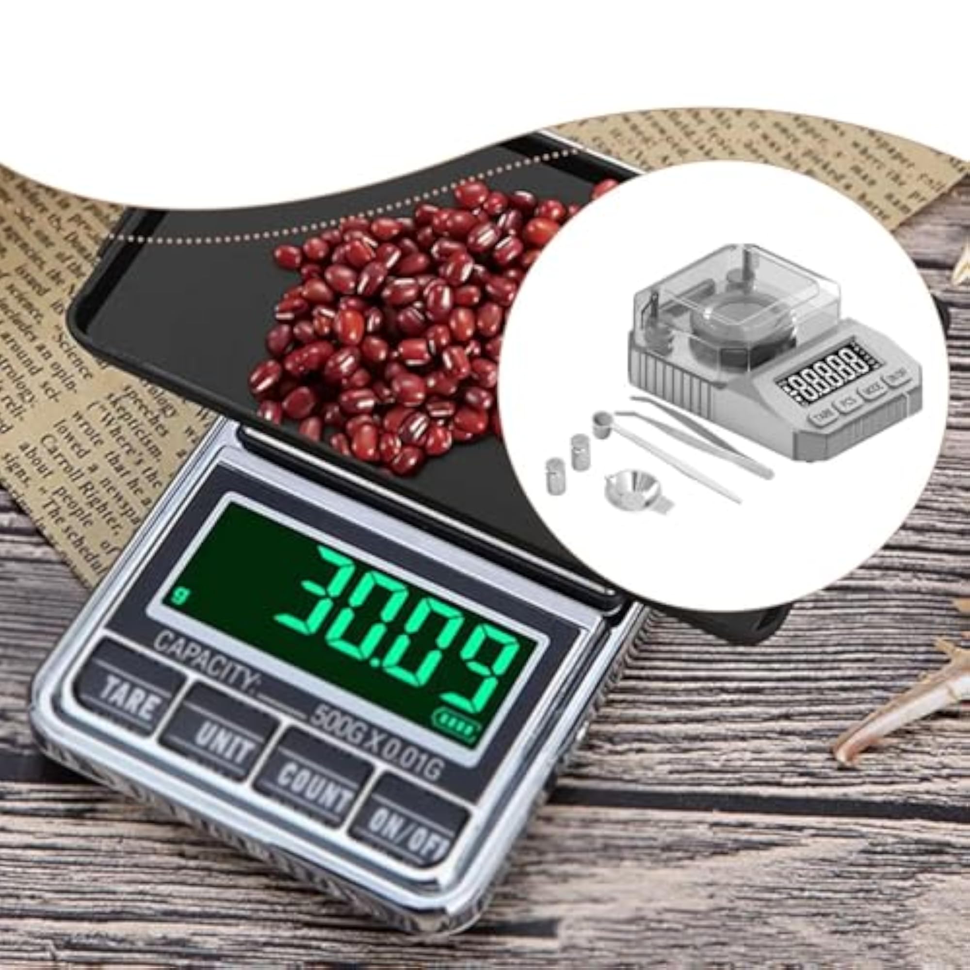 Digital Pocket Scale for Jewellery, Silver