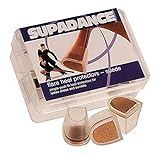 Package of 5 Pairs of Heel Protectors for Flare heels Suede Leather Base