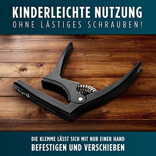 PASCHAR® Capodastre – Accessoire Guitare Pratique – Capo Guitar – 3 Médiators – Emballé dans une pochette en velours - Les Beatles, Paul McCartney, John Lennon, RIngo Starr, George Harrison PASCHAR® Capodastre - Accessoire Guitare Pratique - Capo Guitar - 3 Médiators - Emballé dans une pochette en velours – Image 7