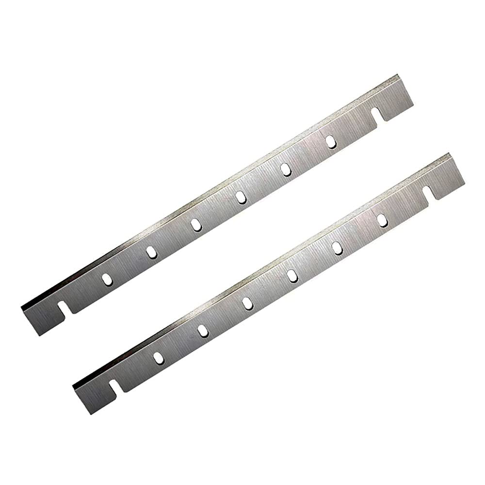 Cuchillas cepilladoras de 12,5 pulgadas de repuesto DW7332 para cuchillo cepillador de madera DeWalt DW733 para trabajar la madera, juego de 2, como se muestra