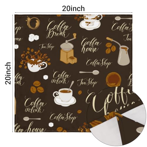Servilletas de tela cafés 20x20 pulgadas pack x6 miniatura 2