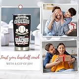 YUQIHOL Baseball Coach Gifts - Baseball Coach Christmas Birthday Appreciation Gifts for Men Women - Thank You Gift for Coaches - Baseballs Coaches Gift Ideas 20oz Coffee Tumbler