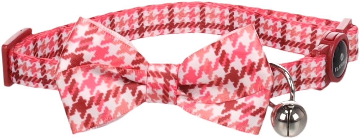 Cat Collar with bow tie Ceasar Red 20-35cm 10mm
