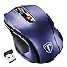 Produktbild VicTsing Mini Schnurlos Maus Wireless Mouse 2.4G 2400 DPI 6 Tasten Optische Mäuse mit USB Nano Empfänger Für PC Laptop, Microsoft Pro, Office Home- Königsblau