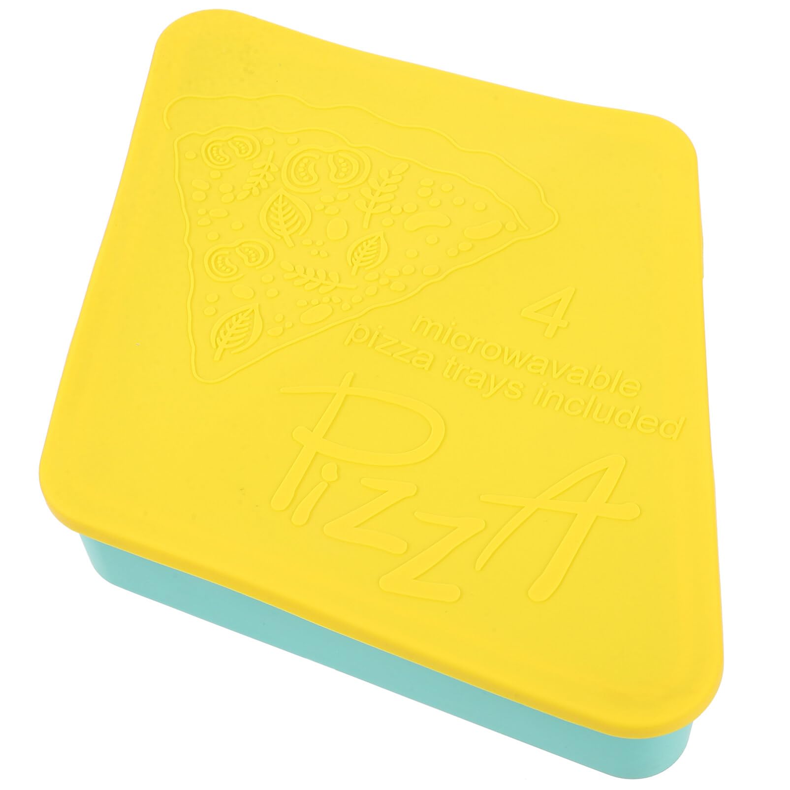 iplusmile Contenitore Per Pizza Silicone Riutilizzabile Adatto Per Microonde Design Impilabile Per Conservazione Fette Di Pizza e Facile Da Usare