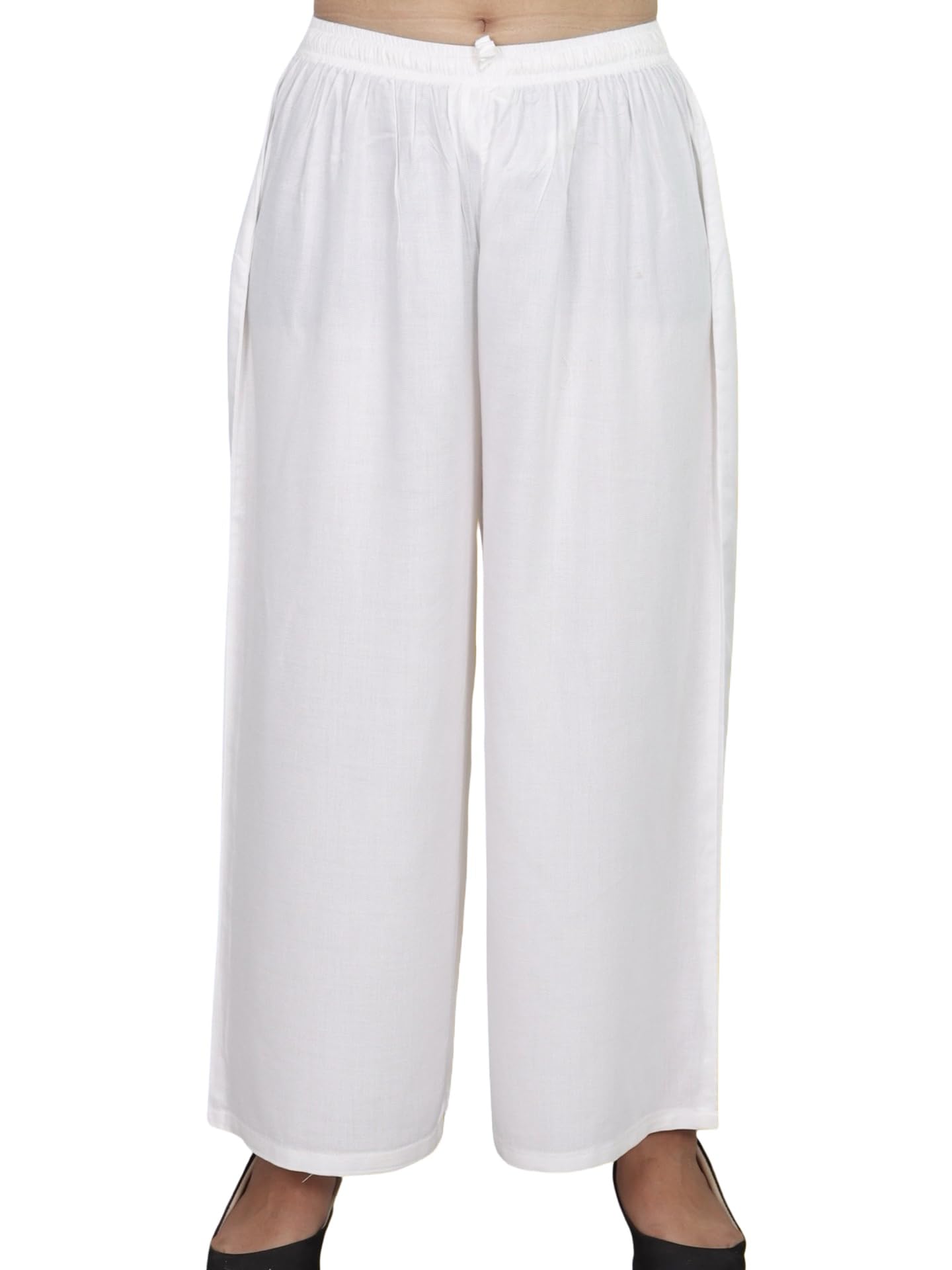 Women's Solid Rayon Palazzo Pants Regular Palazo-picture-13