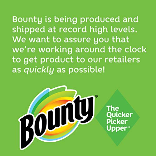 Bounty Quick-Size Paper Towels, White, 16 Family Rolls = 40 Regular Rolls