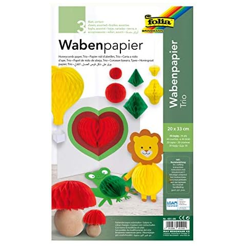 Caja de papel nido de abeja en 3 colores, 3 arcos Cover