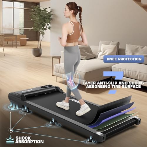 image for FUNMILY Treadmills for Home,2.5HP Under Desk Walking Pad Treadmill,300