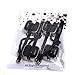 SoftRound 4 Pcs Desktop Gel Ink Pen/Counter Pens with Adhesive-Backed Base, Black Ink, Random Color