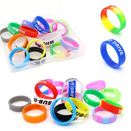 Vape Anillos Banda de Silicona Anti Slip para RBA RDA tanque Mecánico Mods, Anillos de silicona...