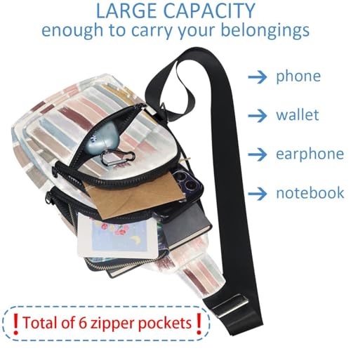 Sac à bandoulière multifonction avec fermeture éclair compact et plat