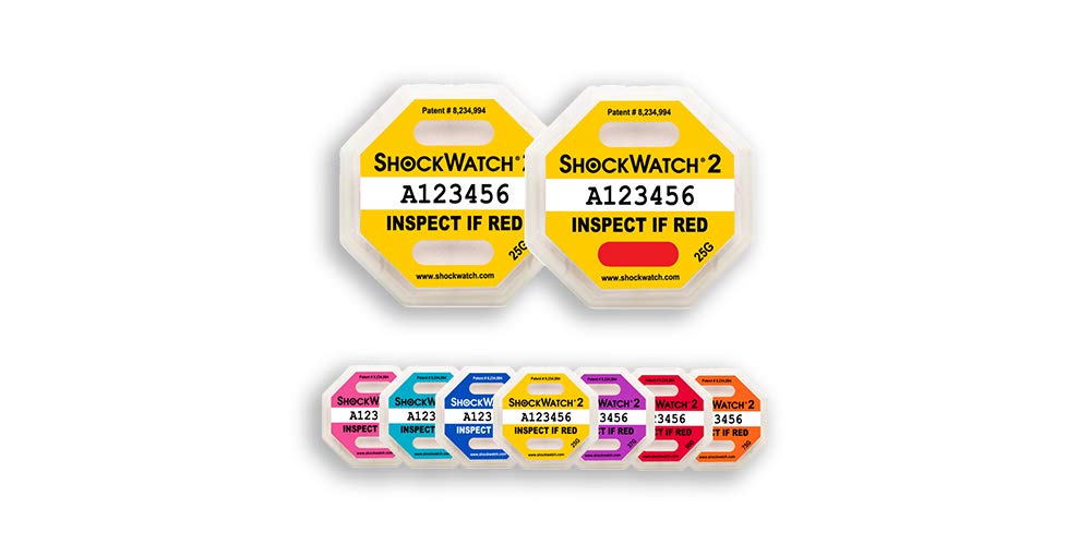 Shockwatch étiquette indicateur de choc 2-5G (10 pcs)