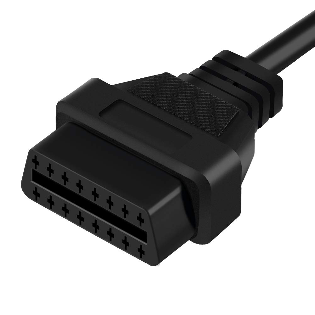 Aukson D29C OBD2 22 Broches Vers 16 Broches Câble De Diagnostic Adaptateur Compatible Avec Toyota Obdii Cable D Extension Male Vers Femelle Pour Diagnostic De Vehicule