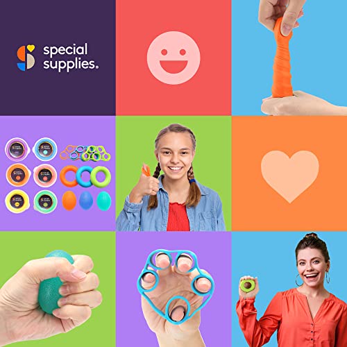 Special Supplies Physical Hand Therapy Putty Kit, Finger Exercisers, Hand Strengtheners, 15 Set Grip Strength,Dexterity, Mobility,Injury Stress Relief - Image 5
