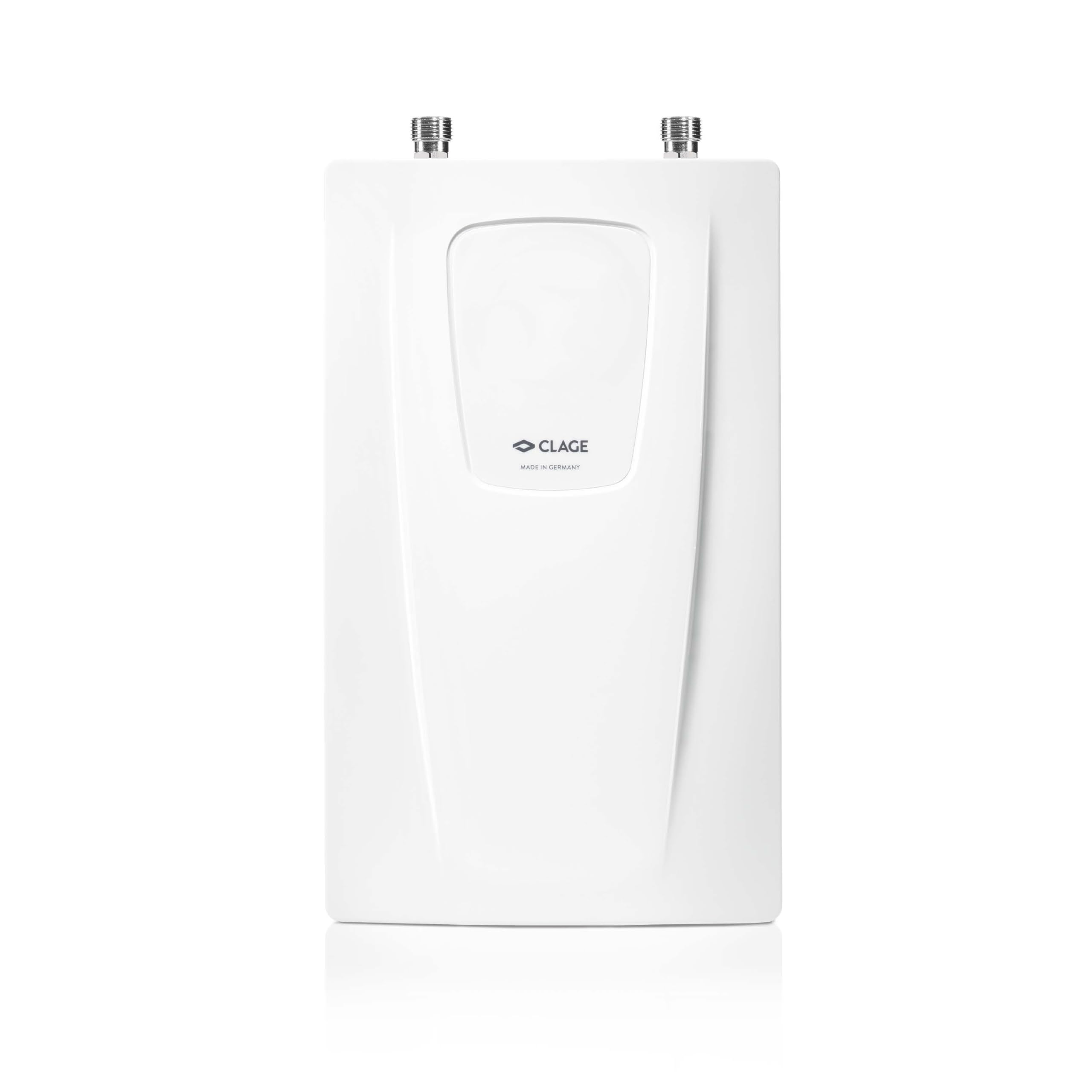 CLAGE CDX11-U 2400-26613 Chauffe-eau électronique compact pour la cuisine 11 kW 400 V Design fin pour montage sous évier Certifié VDE-GS
