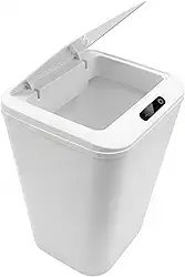 Kirk Lixeira Automática Inteligente com Sensor de Aproximação 18L | Abertura Sem Toque, Design Moderno Minimalista, Vedação Anti-Odor | Silenciosa para Banheiro, Cozinha e Escritório