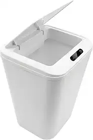 Kirk Lixeira Automática Inteligente com Sensor de Aproximação 18L | Abertura Sem Toque, Design Moderno Minimalista, Vedação Anti-Odor | Silenciosa para Banheiro, Cozinha e Escritório