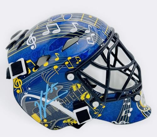JORDAN BINNINGTON SIGNED ST. LOUIS MINI MASK HELMET AUTOGRAPH FANATICS AUTHENTICATION HOLOGRAM J85