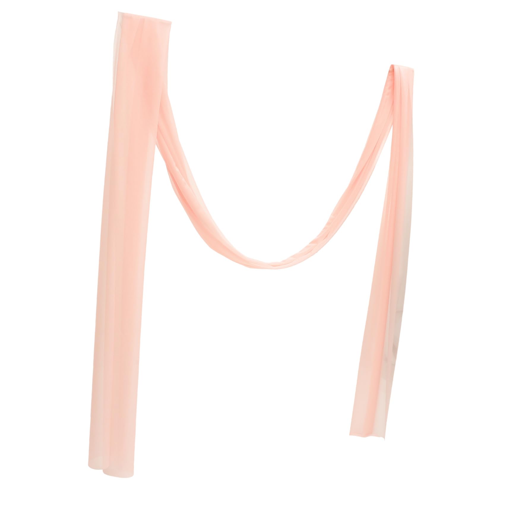 VICASKY 4 Stück Hochzeitsbogen Deko Halbtransparente Voile Drapierung Leicht Elegant für Feier Zeremonie Hintergrund und Decke Rosa Tüll Stoff