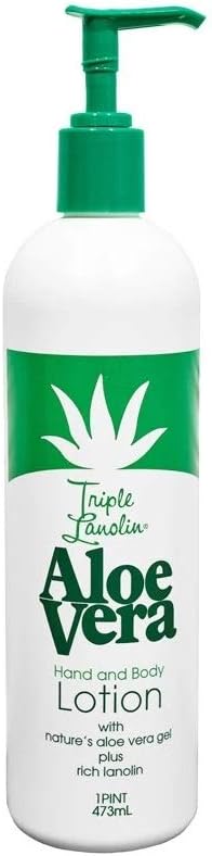 Vienna Triple Lanolin Aloe Vera Hand & Body Lotion 16 oz Set of 2 PC