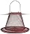 Perky-Pet Red Cardinal Wild Bird Feeder - 2.5 lb Seed Capacity, Holds Up to 15 Birds Simultaneously, Metal Hanging Feeder for Outdoors, Collapsible Mesh Design, Built-In Hook & Circular Tray, C00322