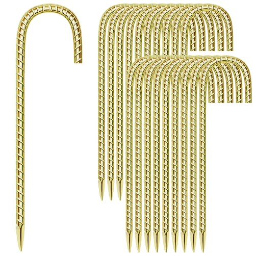 20 Pack 12 Inch Rebar Stakes Anti-Rust Galvanized Steel J