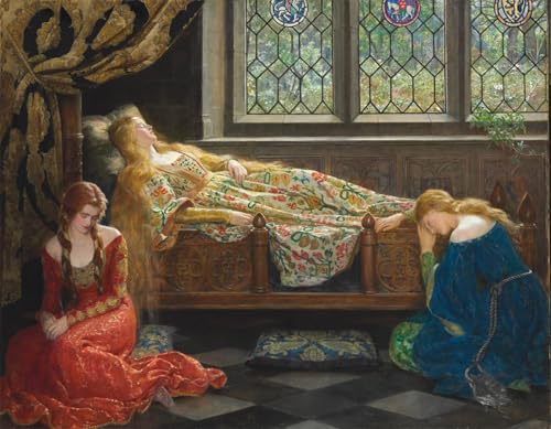 Toile murale abstraite La belle au bois dormant 60x90cm