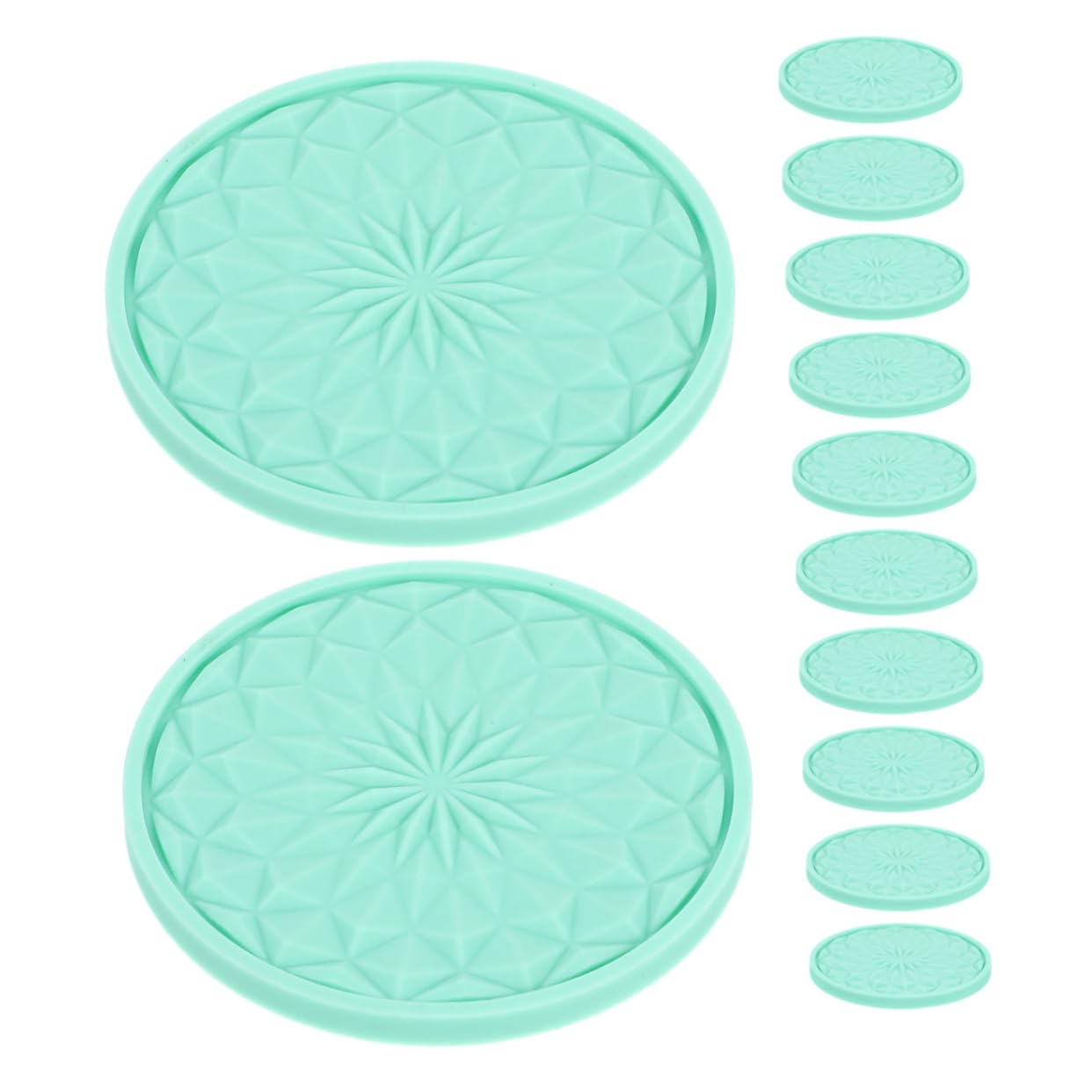 PRETYZOOM Automotive Car Cup Coasters Coasters Mats 12 Pack Set for Car Interior