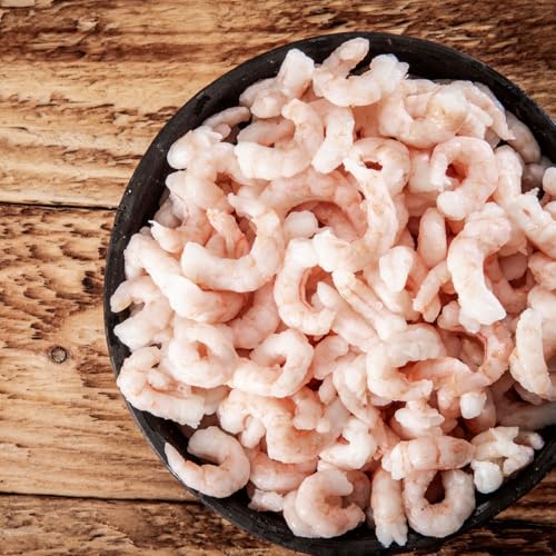 MW Polar Tiny Shrimp - Wild-Caught Canned Shrimp, Deveined - Ready-To-Eat Seafood - Sustainable, Cold Water Pandalus Borealis - 20g Lean Protein, Never Frozen Import from Denmark - 6.35oz (Pack of 1)