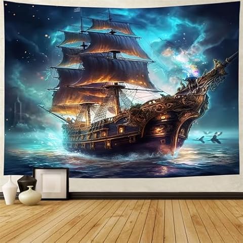 FENDROM Nautical Tapestry Decor Wall Art Cover