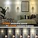 Troconce Wall Lights Battery Operated Wall Sconces Set of 2, Gold Rechargeable Wall Sconce with 15 RGB Dimmable Detachable Bulbs and Remote, Wireless Battery Powered Wall Lamp for Living Room Bedroom
