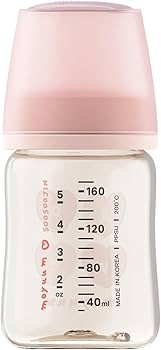 Amazon | MOYUUM(モユム) プラスチック哺乳瓶 モアラブピンク 170ml
