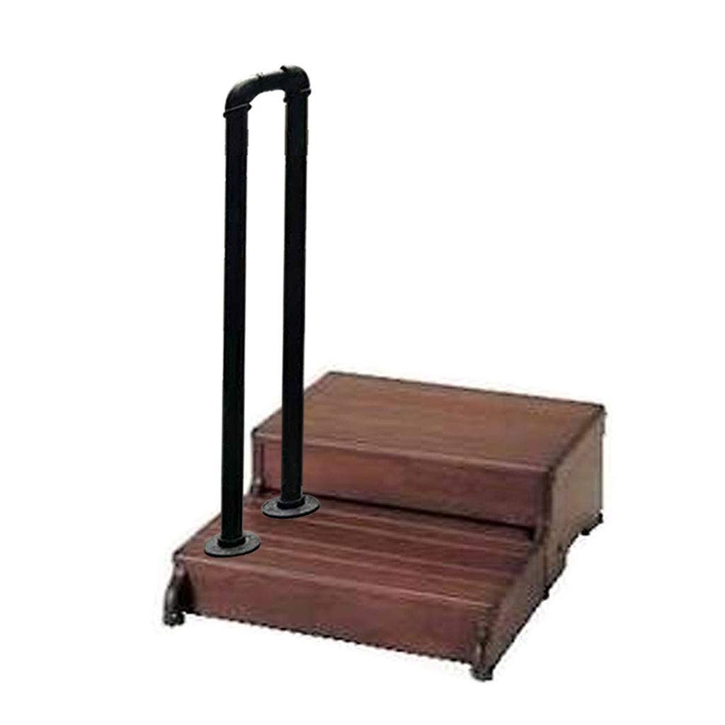 Garde-corps d'escalier en U pour sécuriser les marches de jardin glissantes