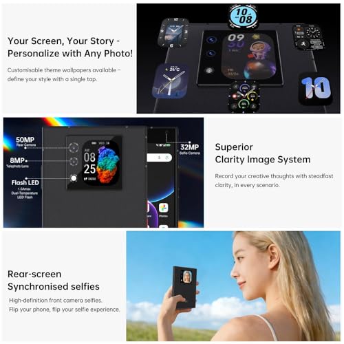 Image of Unihertz Titan 2 5G QWERTY Keyboard Android - Dual Screen 4.5 inch HD+ 2.0 inch Rear Display - 12Gb + 512Gb - 50MP Camera - 5050mAh Battery with 33W Fast Charging