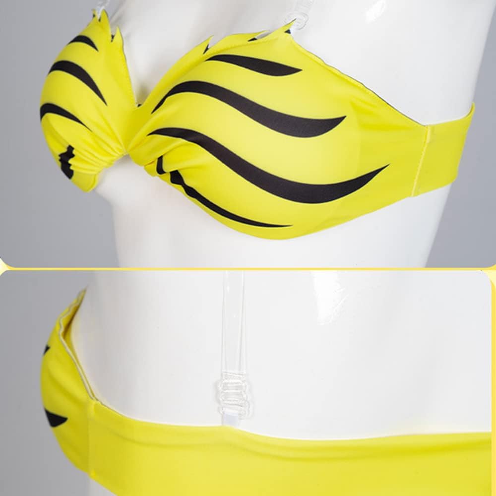 Urusei Yatsura Cosplay Costume Swimsuit Bikini Swimwear Halloween with Wig Suit Women