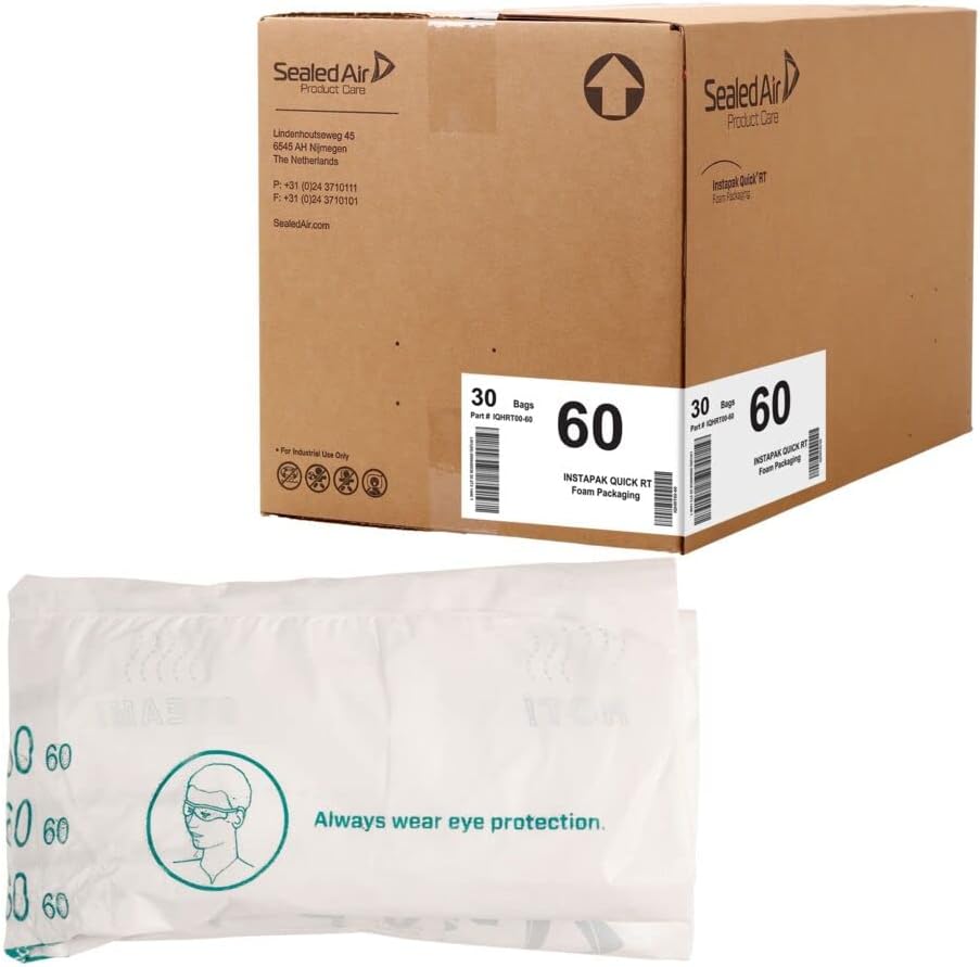 Instapak Quick IQHRT00-60#60 Bag 18" x 24" (Pack of 30), Light Blue (13132)