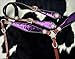 Showman Purple & Silver Sequins Inlay Leather Headstall & Breast Collar Set