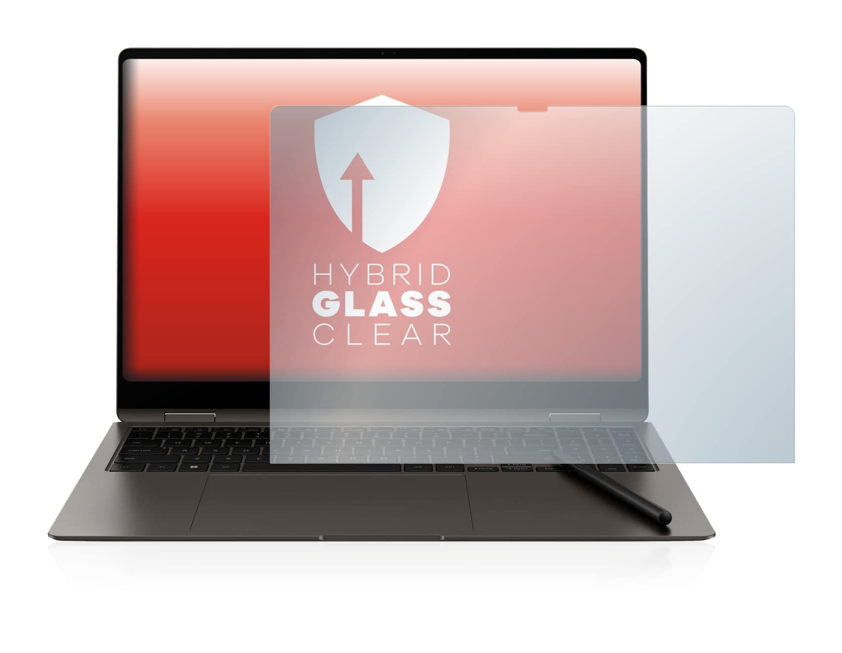 upscreen Schutzglas für Samsung Galaxy Book3 Pro 360 16" Schutzfolie Panzer Folie Glas [Extrem Kratzfest 9H, Ultra-Transparent]