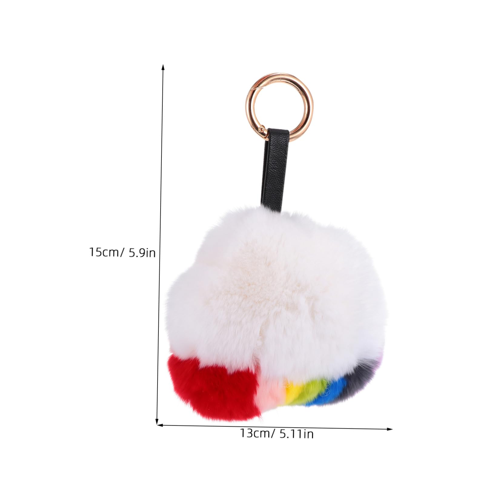Healeved Colgante De Nube De Arcoíris Conejo De Peluche Bonito Colgante De Llave Para Bolso Adorno Colgante Para Bolso Accesorio Para Bolso Colgantes Para Bolso Dijes Colgantes Para