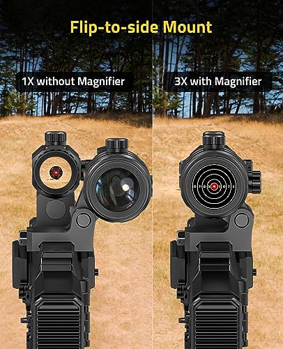 image for CVLIFE Motion Awake Red Dot and Magnifier Combo, Auto Brightness Adjus