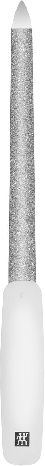 ZWILLING Nagelvijl (saffiercoating, gepolijste vijlpunt, ergonomische vorm, grove en fijnkorrelige vijloppervlakken), wit, 160 mm