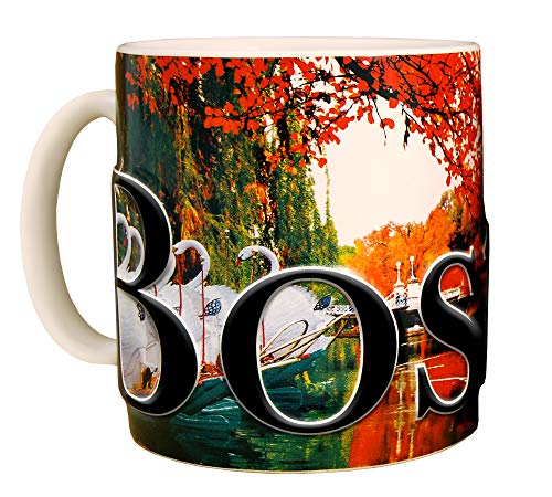Taza Americaware Boston 18 oz de Cerámica Blanca miniatura 1