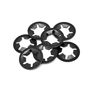 240/260pcs m2.5 m3 M4 M5 M6 M8 m10 m12 Star lcok Plum Bearing retaining Rings Assorted Internal Tooth Star Lock Washer KitM3-M12 260PCS KIT
