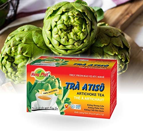 Amazon.com : 02Boxes (25 Teabags/box x 2g) - Atiso Tea Hung Phat - Tra Atiso Hung Phat : Grocery & Gourmet Food
