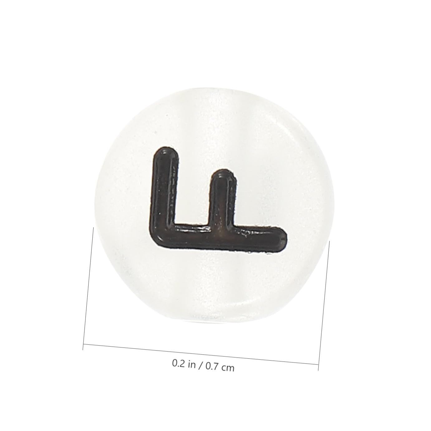 Operitacx 5piezas Abalorios Acrílicos Luminiscentes Para Diy Mostacillas Semitransparentes Para Pulseras y Accesorios De Joyería