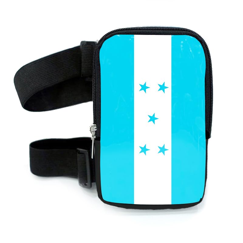 Honduras Flag Thigh Bag | Leg Harness for Women | Outdoor Waist Pouch | Carnival Hiking Travel Fanny Pack with Adjustable Straps | Honduras
