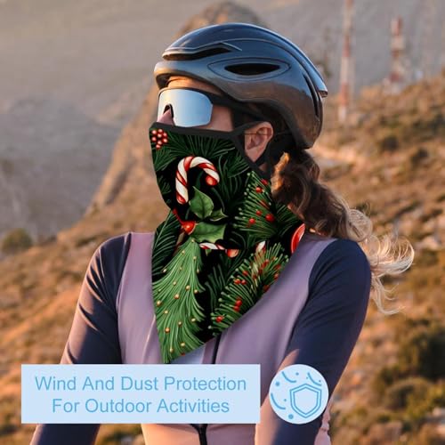 4 Pack Christmas Crutch Neck Gaiter, Cooling Breathable Face Mask UV Protection Scarf Hiking Bandana for Men/Women2