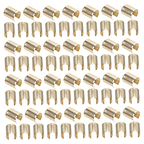 HAPINARY Rope Fastener Clips 100pcs Leather String Clip for Cords DIY Jewelry Making
